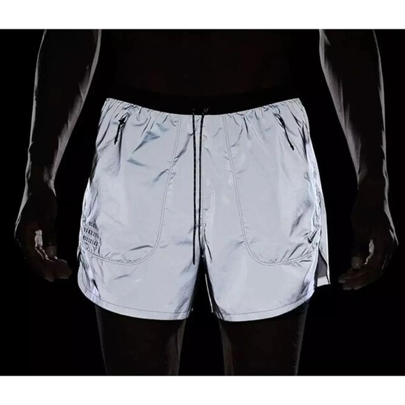 Nike Dri-Fit ADV Run Division 4" Shorts Reflective Silver FZ1123-035 Men's XXL - Picture 5 of 16